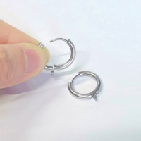 Crochets d'oreille ronds en fil d'acier inoxydable, diamètre 2,5 mm, accessoires de fabrication de boucles d'oreilles DIY, vente en gros en petite quantité