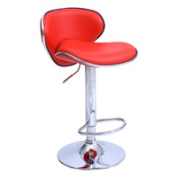 Retro-Barhocker in Pink mit Sicherheitsfunktion, Küchen-Tritthocker mit Edelstahlbeinen, Moderne Barhocker für Küchentheke
