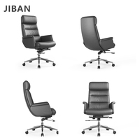Chaise de bureau de direction en cuir moderne de luxe, pivotante, confortable, ergonomique, pour usage domestique ou professionnel, conçue pour les patrons et les managers