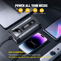Démarreur d'urgence portable 12 V pour batterie de voiture, pour jusqu'à 10 L de diesel ou 7 L d'essence