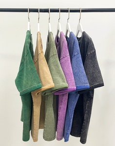 Camisetas personalizadas lavadas con ácido para hombre, camisetas vintage desgastadas lavadas, camiseta de peso pesado de tu propia marca de alta calidad - Product Image 2