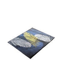 Tapis de Sol en Velours Cristal Abstrait Polyester 3D Léger Style Luxe Tapis de Sol Chambre Chevet Maison Complète Salon Décoration Canapé