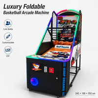 LST Factory Machine de basket de rue pliable, interactive, électronique, à monnayeur, type borne d'arcade, pour centres commerciaux