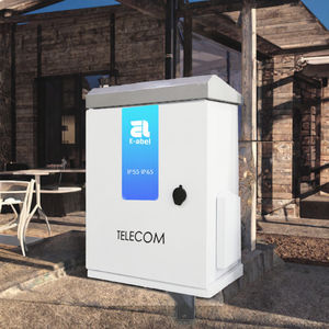 Gabinete de Red <span class=keywords><strong>para</strong></span> Exteriores E-Abel, Personalizado OEM, de Acero Inoxidable con Recubrimiento en Polvo, Montado en Poste, Caja Eléctrica <span class=keywords><strong>para</strong></span> Telecomunicaciones, NEMA4 - Product Image 2