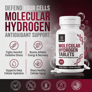 Tabletas Veganas Antioxidantes Efervescentes de Hidrógeno Molecular H2 de Marca Privada OEM, Suplemento Celular - Product Image 1