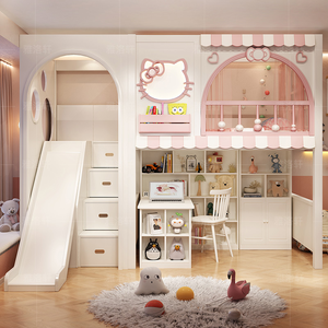 Solid Wood Twin Bunk <strong>Bed</strong> <strong>Frame</strong> with Storage and Headboard Comfortable Modern Design for School and Master Bedroom - Product Image 3