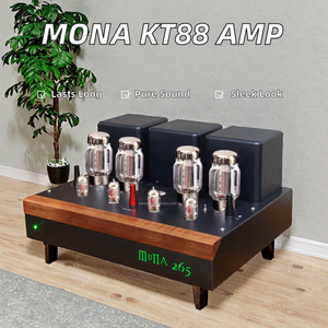 Mona Yeni Gelen KT88 Tüp Amplifikatör 7 Tüp 2024 Demir Ev Ses Sistemi 2.0 12W*2 15Hz-45kHz 220V Kullanım - Product Image 2