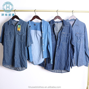 Vente en gros de vêtements d'occasion : Chemises et vestes en jean de marque, style léger d'été, tailles mixtes, en balles de 100 kg, pour la revente - Product Image 3