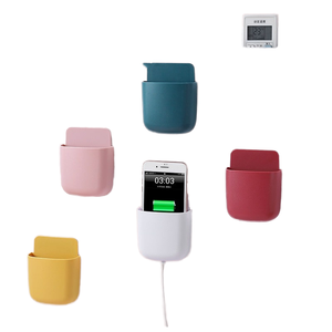 <strong>Storage</strong> Box TV Air Conditioner <strong>Remote</strong> <strong>Control</strong> <strong>Storage</strong> Box Wall-Mounted Bedside Mobile Phone Charging Shelf Modern No-Drill - Product Image 2