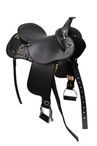 <span class=keywords><strong>Selle</strong></span> de cheval robuste de style western, durable, ventilée, siège équilibré, noir et marron, 17 et 18 pouces - Product Image 2