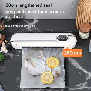 New Home Digital Display Automatic Vacuum Sealing Machine Household Kitchen <b>Plastic</b> Sealing Packaging Machine With10 Vacuum Bags - Product Image 6