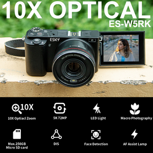 Cámara de fotografía macro Vlogging de viaje Cámara de zoom óptico 10X de 256GB con asistencia AF para fotografía de retrato - Product Image 2