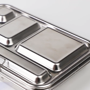 2022 Aohea ช่องสแตนเลส Bento กล่องอาหารกลางวันรั่วกล่องเบนโตะ - Product Image 3