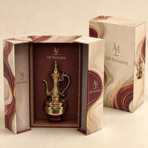 Caja de Regalo Rígida de Lujo Personalizada para Perfumes con Cierre Magnético, Diseño Árabe y Atomizador de Metal con Filigrana para Sets de Fragancias - Product Image 2