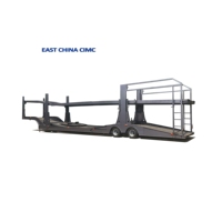 2-3axles Double Deck Auto Car Carrier Semi Truck Trailer pour 6-10 Voitures Transport