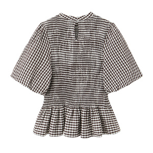 PB&ZA <span class=keywords><strong>Blusas</strong></span> de Mujer Primavera 2026, Nuevas <span class=keywords><strong>Blusas</strong></span> a Cuadros Pequeños con Diseño de Panal, Camisas Vintage de Manga Corta para Mujer, <span class=keywords><strong>Blusas</strong></span> Chic - Product Image 2