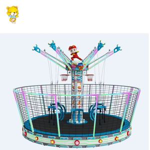 <span class=keywords><strong>GG</strong></span>-Bond Großer Indoor/Outdoor Kinder-Spielplatz Trampolinpark Sechspersonen-Leuchtmetall-Trampolin mit Basketball-Ausrüstung - Product Image 3