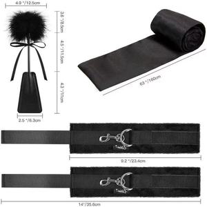 Set <span class=keywords><strong>di</strong></span> Giocattoli BDSM per Letto, Kit <span class=keywords><strong>di</strong></span> Costrizioni con Cinghie, Manette, Benda e Tergivoltore per Camera da Letto, Femdom e <span class=keywords><strong>Piacere</strong></span> Adulto - Product Image 3