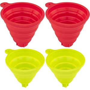 Silicone Collapsible Foldable <b>Large</b> Canning <b>Jar</b> Funnel for Wide Mouth and Regular <b>Jars</b> Dishwasher Safe LFGB Certified - Product Image 1