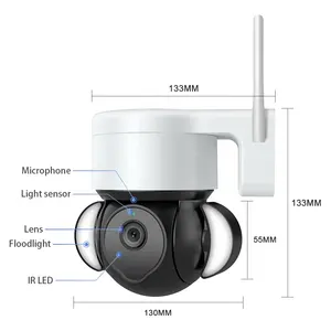 WiFi Camera CCTV Outdoor 3MP 5MP Tuya PTZ Camras De Seguridad Exterior