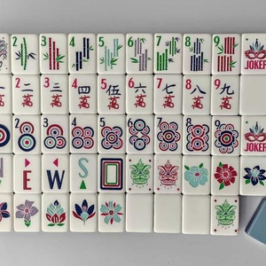 Fichas de Mahjong de Acrílico de Lujo con Diseño Grabado con Láser, 4 Niveles, Resistentes a la Decoloración, para Entretenimiento en el Hogar y Viajes - Product Image 6