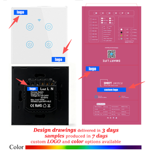 Xzj <span class=keywords><strong>2025</strong></span> ánh sáng tuya thông minh Tempered Glass điều khiển từ xa interruptor inteligente Wifi tường điện thông minh chuyển đổi - Product Image 5