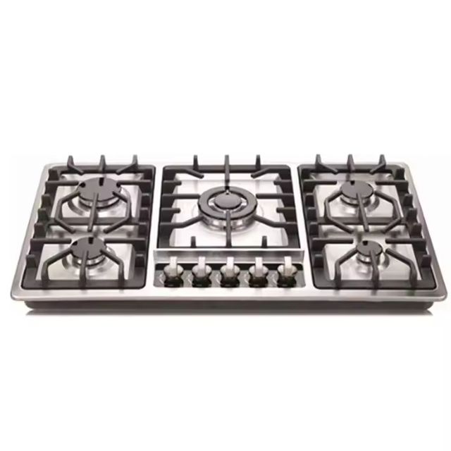 Commercial Five burner Gas Stove Burner Countertop Kitchen Stove 5 burner Gas Cooker Gas Hob