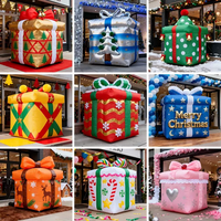 Décoration de Noël gonflable de qualité supérieure, grande boîte cadeau, taille personnalisée