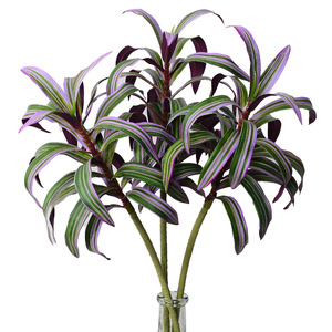 Flower Delight - Lirio Artificial de Bambú de 78 Pulgadas en PVC Suave con Hojas Verdes y Moradas para Decoración del Hogar y Bodas - Product Image 5