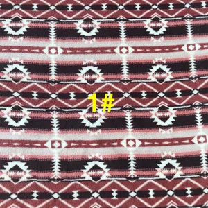 bohemian printed fabrics Suppliers-Wholesale Amazon Aztec Soft Navajo Bohemian Printed Polar Fleece Geometric Polyester Designer Fabric For Garment Jacket Blanket