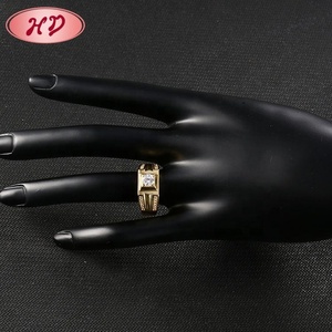 Anillos de Diamantes de Boda para Mujer, Diseño de Anillo de Oro Moderno para Chicas, Estilo Princesa Brillante - Product Image 4