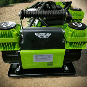 Pompe à air portable 12V haute performance à double cylindre en métal pour pneus, idéale pour les camions 4x4 tout-terrain, construction robuste 104C2 - Product Image 2