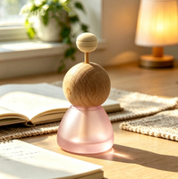 Flacon diffuseur de luxe en verre dépoli de 8 ml, vide, pour parfums et huiles essentielles d'aromathérapie