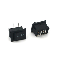 Nouvelle série KCD1-101FW-2 Interrupteurs à bascule microcontrôle étanches 2 positions à broches coudées Matériau PA66 ON-OFF IP21 12A 220V
