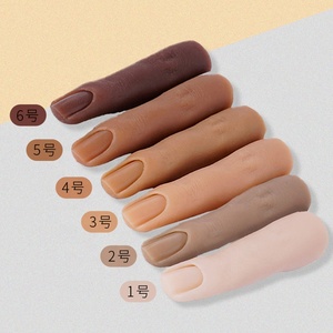 Offre Spéciale souple <span class=keywords><strong>silicone</strong></span> ongles artificiels pratique <span class=keywords><strong>doigt</strong></span> manucure formation main nail art imitation <span class=keywords><strong>faux</strong></span> <span class=keywords><strong>doigt</strong></span> - Product Image 3