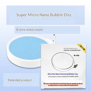 Pierre à air ronde bleue pour aquarium, bulles ultra fines, aérateur pour l'oxygénation des poissons - Product Image 2