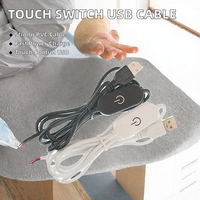 Câble USB tressé en PVC personnalisé de 1 m avec contrôle tactile pour le chargement d'appareils électroménagers