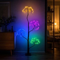 Lampe LED multicolore en forme de champignon pour extérieur, décoration de jardin, lumière florale sur pied, éclairage pour mariage, festival, patio, cour