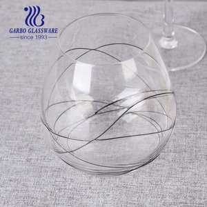 Envoltura de alambre negro con vástago para vino, copa de vidrio para bar o casa, precio de fábrica, china - Product Image 3