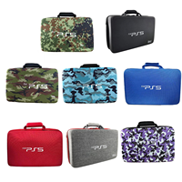 Sac de rangement portable étanche et antichoc EVA pour console PS5 avec compartiment pour accessoires, multicolore, 26x20x41cm