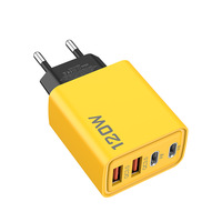 Adaptateur double port KO-71EU 120W, charge rapide QC3.0, chargeur USB C pour tablettes, ordinateurs portables, smartphones, sortie 5V/2.4A PD