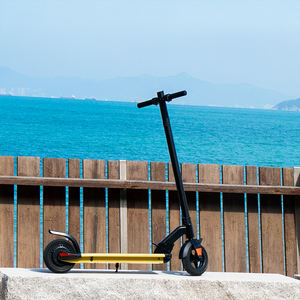 Trottinette électrique à deux roues, 300w, pour adulte, batterie au Lithium, 8 pouces, hybride, couleur jaune, à bas prix, livraison directe - Product Image 5