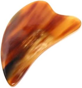 Planche de massage Gua Sha personnalisée en corne de bœuf naturelle pour soulager les nœuds musculaires, outil de raclage corporel et facial, pierre de drainage lymphatique - Product Image 3