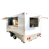 Cuisine mobile de luxe à deux étages, bar, bière, camion de restauration rapide, remorque de restauration, café entièrement équipée, camion de restauration à vendre