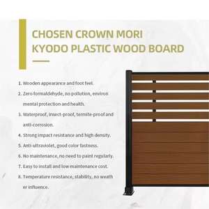 Cercado Decorativo para Jardín, Resistente a los Rayos UV, Impermeable, de WPC con Aspecto de Madera - Product Image 4