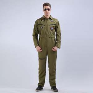 Tout nouveau <span class=keywords><strong>pilote</strong></span> amélioré Costume de jeu de rôle Ensemble d'uniformes une pièce pour hommes - Product Image 4