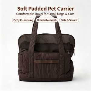 Multi-Functional Pet <b>Carrier</b> for Small Medium Cats Dogs <b>Puppy</b> Load Up to 20 Lbs Soft Puffy Collapsible Pet Travel Bag - Product Image 1