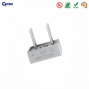 KBPC1510W Einphasiger Brückengleichrichter 4-Pin Metallgehäuse 15A 1000V Gleichrichterdiode für Stromversorgung Neu - Product Image 1