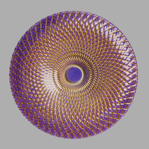 Assiettes de présentation K11 pour mariage, 33 cm (13 pouces), en verre, écologiques, classiques, avec bord festonné et dégradé de couleurs, transparentes - Product Image 6