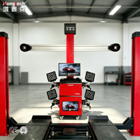 Mesin Perata Ban 3D Empat Roda Hongtech WA88 Peralatan Ban Mobil Kamera LCD 24-Inci Kabinet Bergerak Catu Daya 220V/380V
